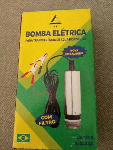 Bomba elétrica para transferência de Água e Diesel 12v