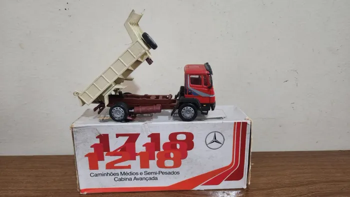 Miniatura Carrinho Caminhão Mercedes Benz Caçamba Arpra Anos 80