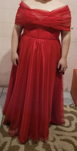 Vestido vermelho 2 em 1
