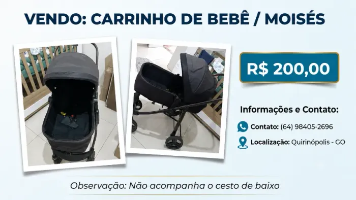 CARRINHO DE BEBÊ / MOISÉS