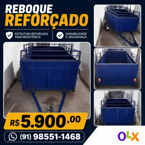 CARRETINHA REBOQUE PARA VEÍCULOS DE PASSEIO E UTILITÁRIOS - *