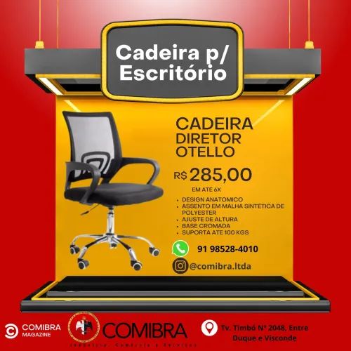 Cadeiras Otello Novas. Apenas R$285,00. Leia o anúncio.