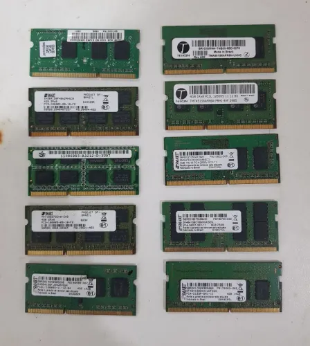 Memórias Notebook ddr2 / ddr3 e ddr4 - lista e valores na descrição 