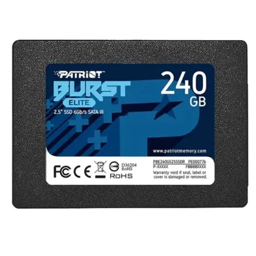 SSD 240GB Patriot Burst Elite - Novo e lacrado