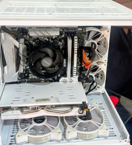 PC GAMER COMPLETO RYZEN 5 + RX 580 8GB + 24GB RAM + MONITOR + TECLADO+ MOUSE