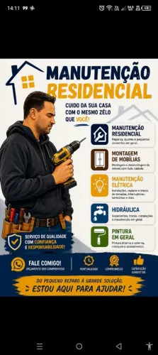 Reparos residenciais, montagens, instalações e pintura