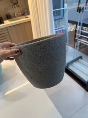 Vaso Malta 24x20cm Granito Pedra