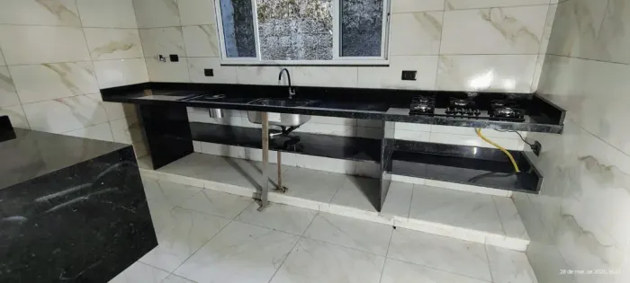 Bancada de cozinha preto são grabiel