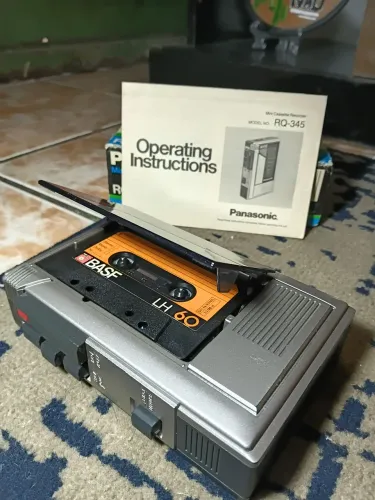 Gravador Panasonic RQ-345 Vintage Funcionando + Caixa Original