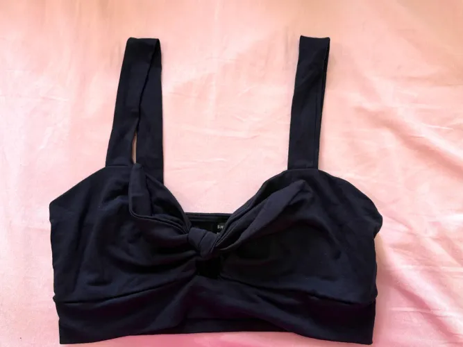 Top cropped azul marinho novo M