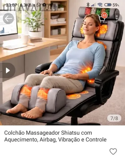 Colchonete massageador