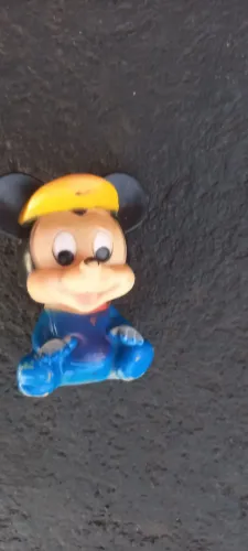 Boneco baby Mickey Disney antigo. Em vinil anos 70