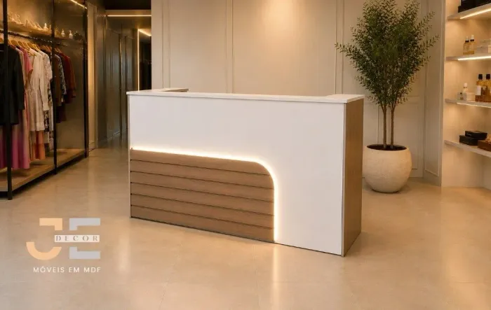 Balcão para atendimento em mdf