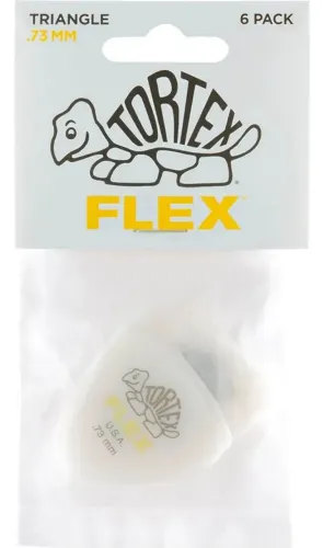 Palheta de guitarra Dunlop Tortex Flex Triângulo 0,73 mm
