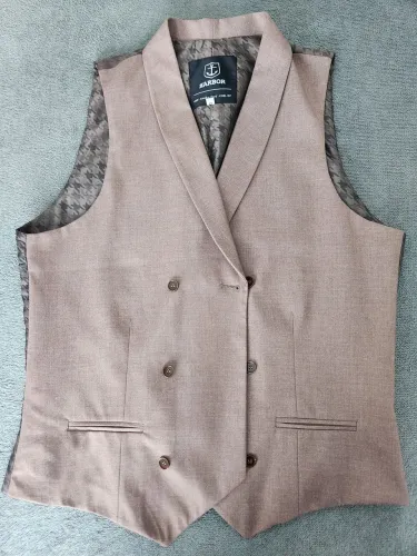 Colete Masculino Harbor Double Breasted - Tam. 50 - Marrom