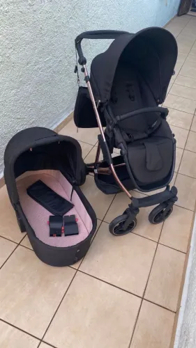 Carrinho de Bebê Abc Design Commo 4 Rose Gold | Item Infantil Abc Design