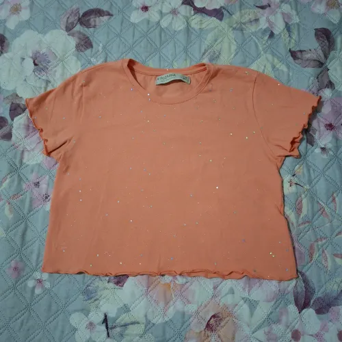 Blusa cropped infantil renner