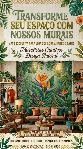 Murais Personalizados para Loja e Negócio ? Decoração Profissional