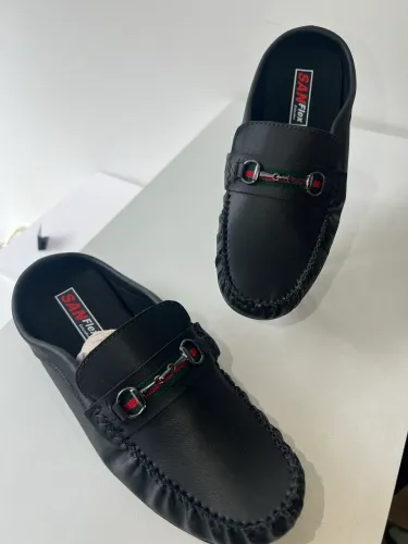 Mule Masculino Sanflex Preto com Detalhe Metálico