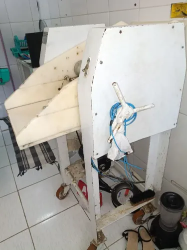 ? Cilindro Laminador de Massa Profissional 220V | Rolo Inox | Estrutura em Polietileno ?