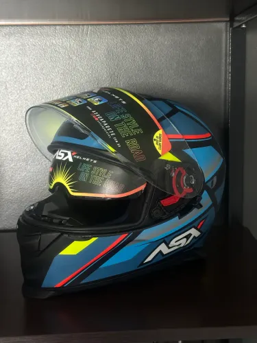Capacete Asx explorer com óculos interno 
