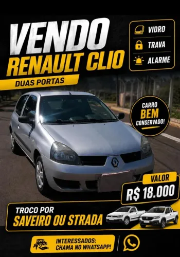 Renault Clio Hi-flex 1.0 16V 3P 2011