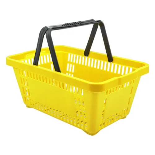 6400 - CESTA PLASTICA D-100 PRINCE AMARELA DE 16L / DELLAPLAST