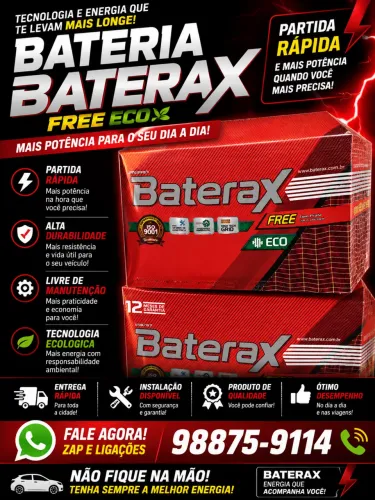 Bateria de carro BATERAX FREE ECO