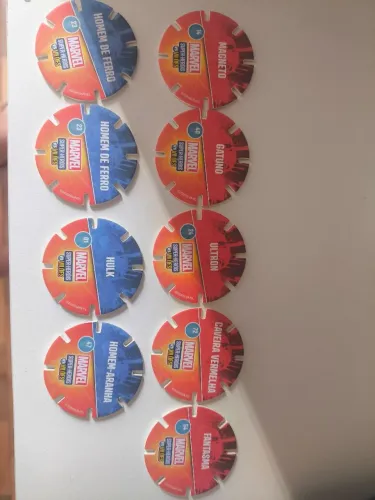 Tazos (discos) Bistek x Marvel
