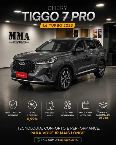 Chery Tiggo 7 Pro 1.6 Turbo 16V Aut. 2023