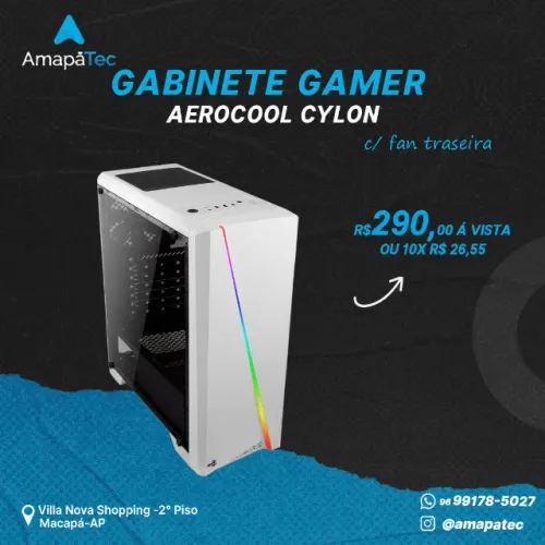 Gabinete Aerocool Rgb Cylon Branco