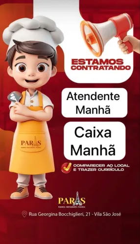 Vaga para atendente/ caixa