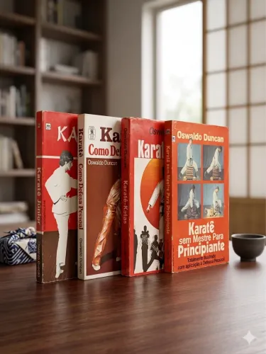 Coleção de livros de Karatê de Oswaldo Ducan - livros praticamente novos