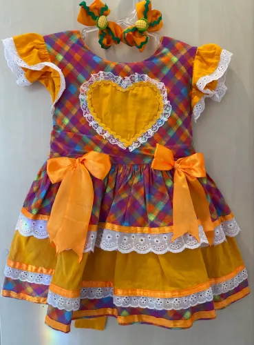 Vestido junino luxo infantil TAM 2/3 anos