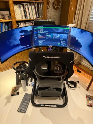 vendo simulador completo simagic + playseat