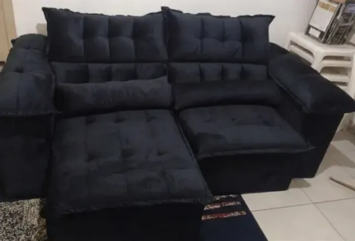 SOFA RETRÁTIL PRETO