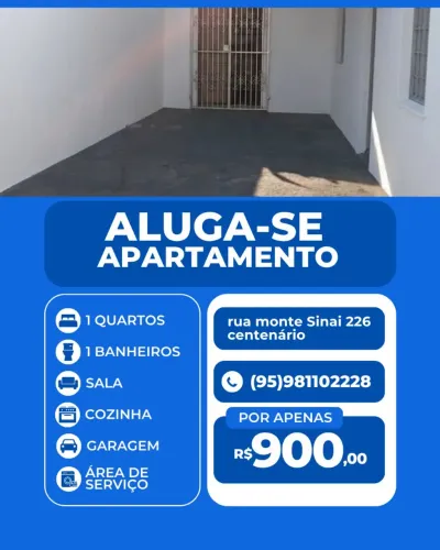 Aluga-se apartamento no bairro centenário
