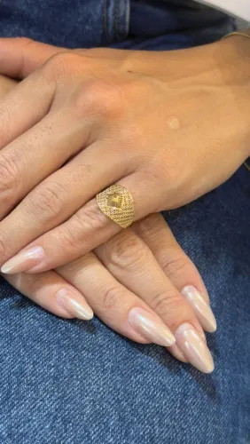 Anel em Ouro 18K - Presente Perfeito para o Dia dos Namorados
