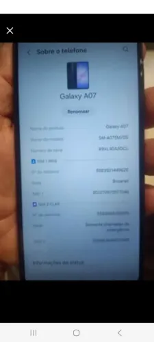 GALAXY A 7 128 G SEMI NOVO  R$ 430,00.  EDNALDO  *  WhatsAppq 
