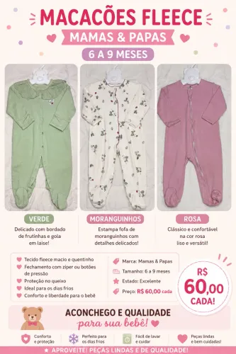 Macacões Fleece Child of Mine by Carter?s