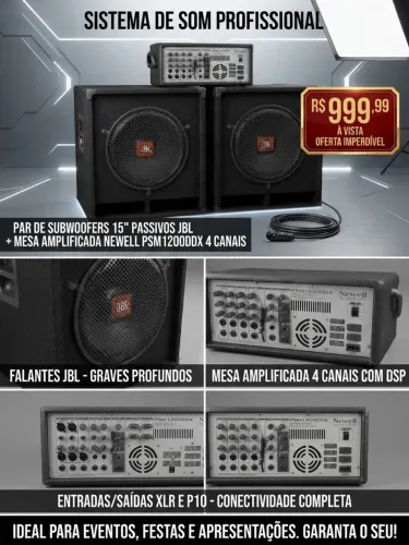 SUBWOOFER 15 baratinho o PAR