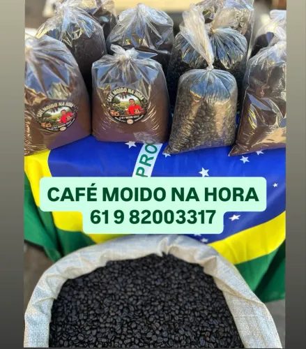 Café moído na hora