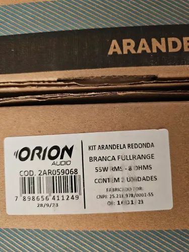 Kit som ORION Amp Bluetooth + 6x falantes arandela embutir no teto redondos branco 