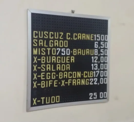 Tabela de preço + alfabeto