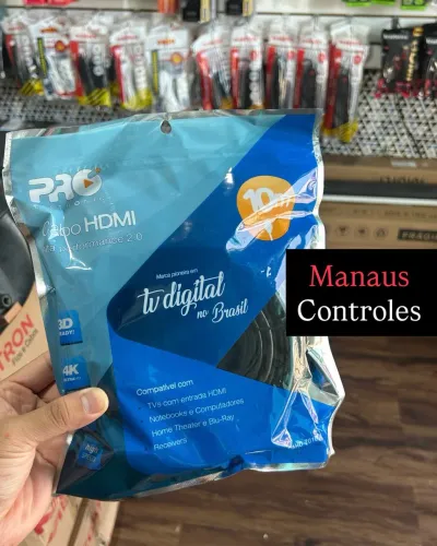 Cabo Hdmi de 10 Metros Versão 2.0 Ultra HD 4K