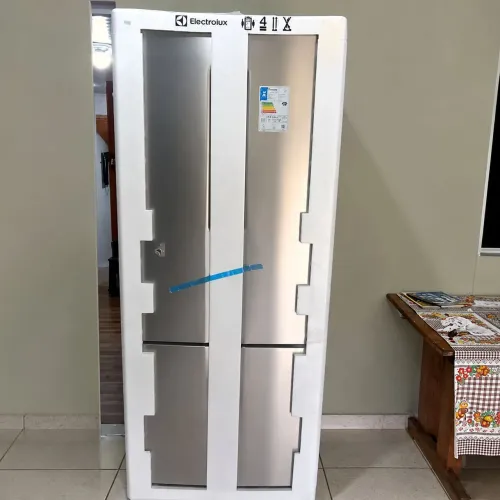 Geladeira Electrolux Frost Free Inverter 490L Efficient com AutoSense Inverse Inox 127v