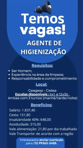 Vagas na Leopoldina 