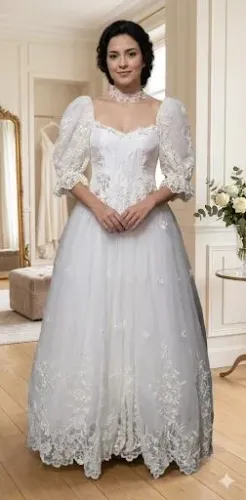 Vestido de noiva vintage P