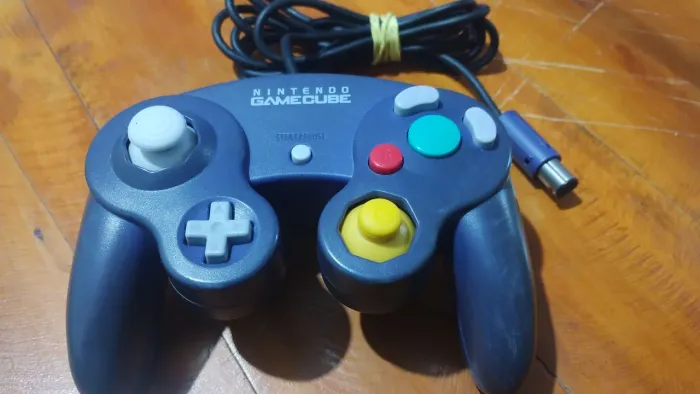Controle game cube original azul