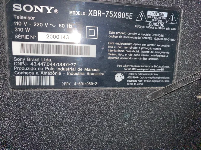 Tv Sony 75 